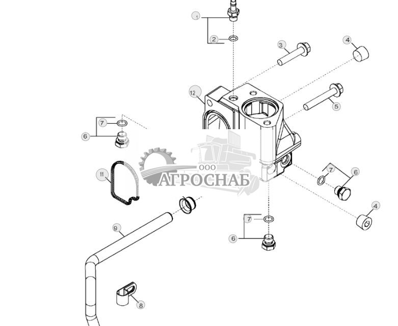 3932 Корпус термостата ( - 907225) - ST857085 86.jpg